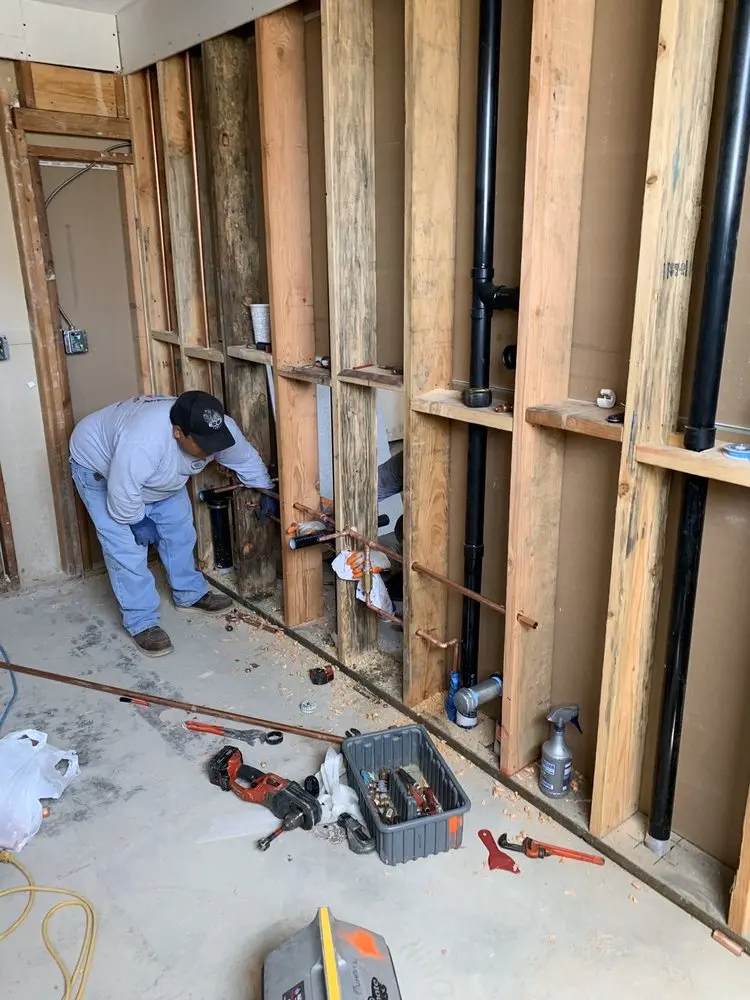 Commercial rough-in plumbing for Water Heater Replacement in Hilltown